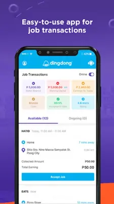 Dingdong® - Driver android App screenshot 1